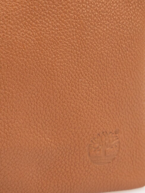 SMALL Pochette in pelle piccola con polsierina cognac - Borse Donna