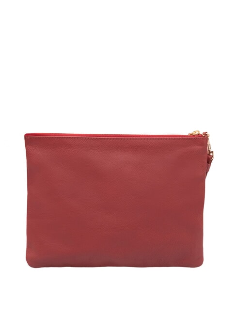 LARGE Pochette in pelle grande con polsierina red - Borse Donna