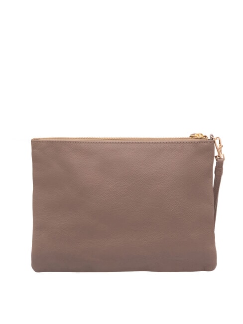 LARGE Pochette in pelle grande con polsierina natural - Borse Donna