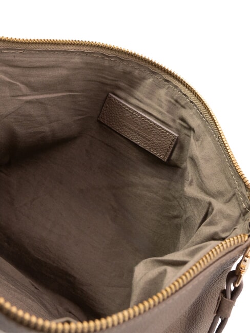 LARGE Pochette in pelle grande con polsierina natural - Borse Donna