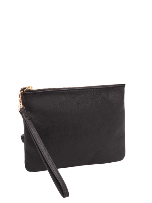 SMALL Pochette in pelle piccola con polsierina nero - Borse Donna