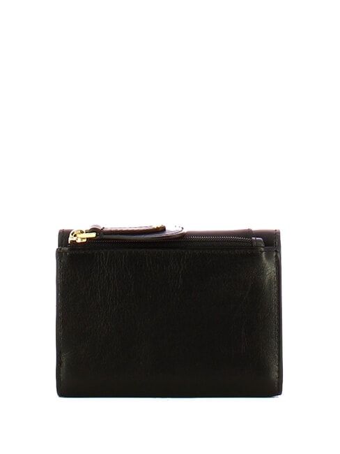 CECILIA Portafoglio in pelle Nero Oro - Portafogli Donna