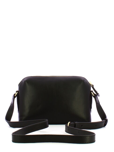 CECILIA Borsa camera case in pelle a tracolla Nero Oro - Borse Donna