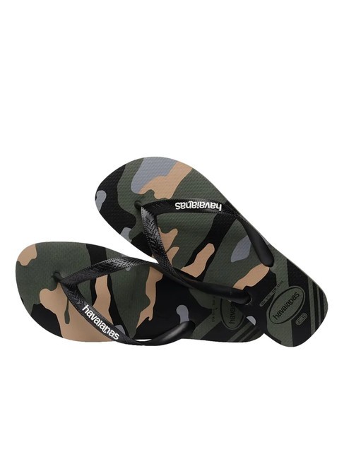 TOP CAMU Infradito green olive/black - Scarpe Unisex