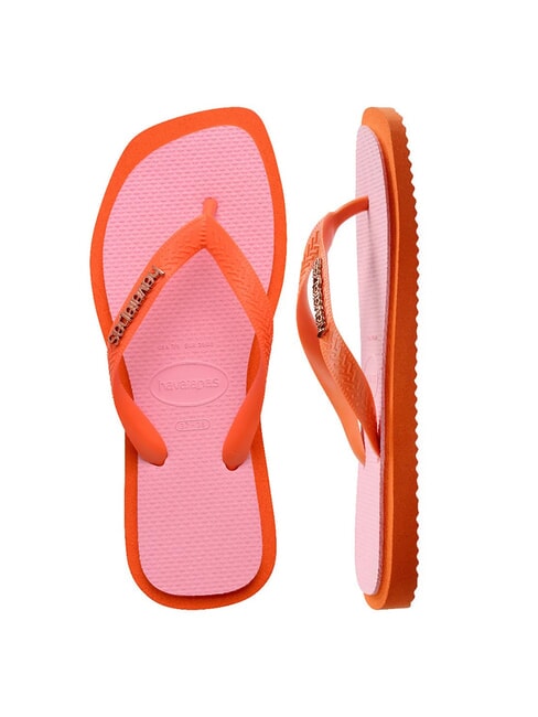 TOP SQUARE FUSION Infradito sunset orange - Scarpe Donna