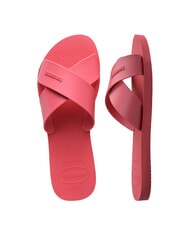 HAVAIANAS AQUA Ciabattina fascia incrociata pink porcelain - Scarpe Donna - 6