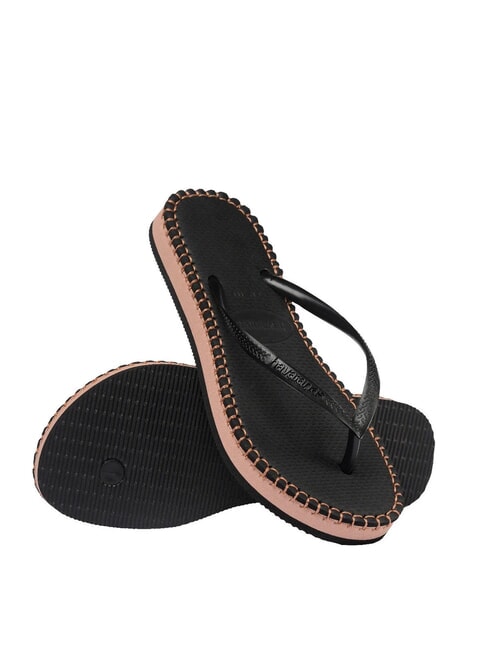 SLIM FLATFORM Infradito NERO - Scarpe Donna