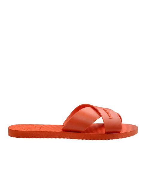 AQUA Ciabattina fascia incrociata sunset orange - Scarpe Donna