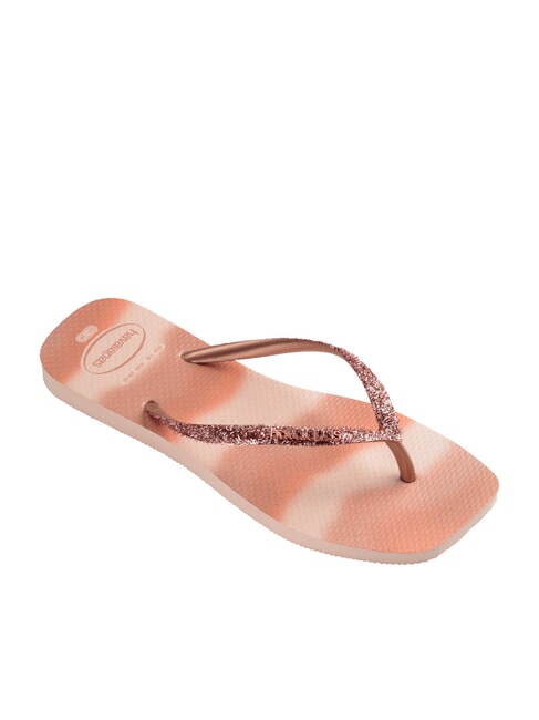 STYLESLIM SQUARE GLITTER Infradito squadrate ballet rose - Scarpe Donna