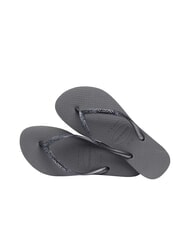 HAVAIANAS SLIM GLITTER II Infradito grey/graphite - Scarpe Donna - 4