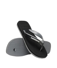 HAVAIANAS DUAL Infradito black/steel grey - Scarpe Uomo - 6