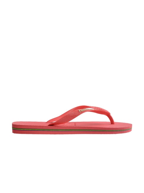 BRASIL LOGO Infradito  tropical coral - Scarpe Unisex