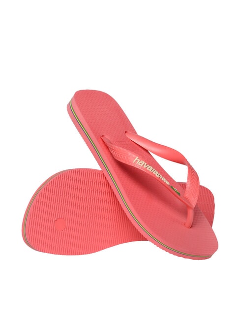 BRASIL LOGO Infradito  tropical coral - Scarpe Unisex