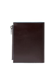 PIQUADRO BLUE SQUARE Portafoglio verticale in pelle MOGANO - Portafogli Uomo - 3