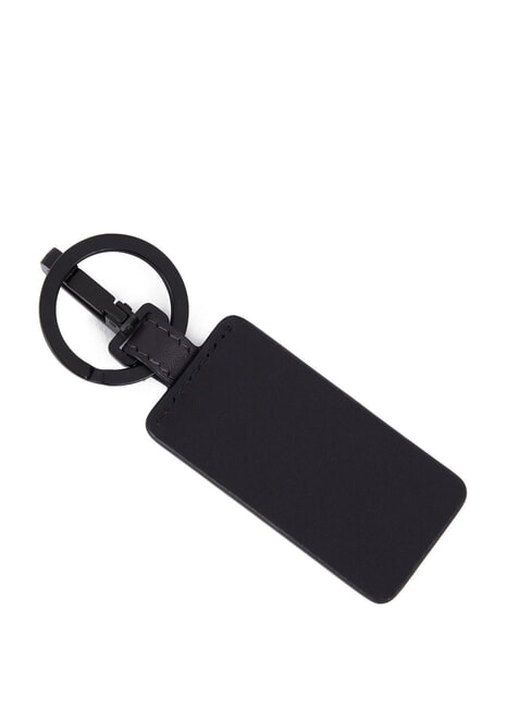 TIGER Portachiavi con charm in pelle Nero - Portachiavi