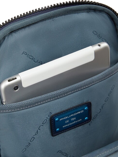 FINN  Zaino / Monospalla in pelle blu - Zaini da lavoro porta PC