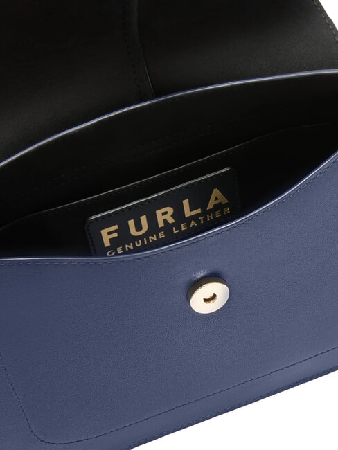 FLOW M Borsa a mano in pelle blu reale - Borse Donna