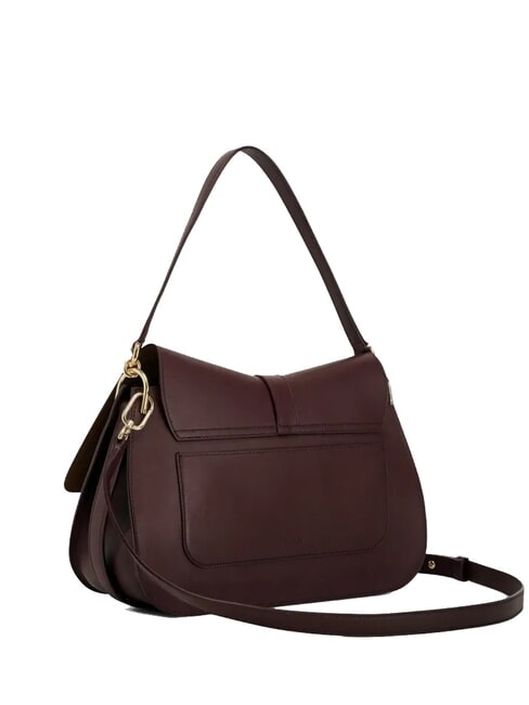 FLOW M Borsa a mano in pelle espresso - Borse Donna