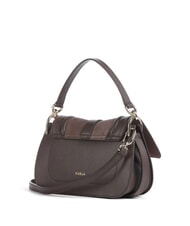FURLA FLOW Borsa in pelle piccola con tracolla toni espresso - Borse Donna - 2