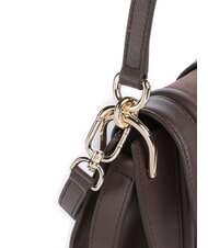 FURLA FLOW Borsa in pelle piccola con tracolla toni espresso - Borse Donna - 3