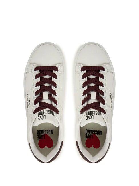 ECLIPSE50 Sneakers in pelle bianco/burgundy - Scarpe Donna