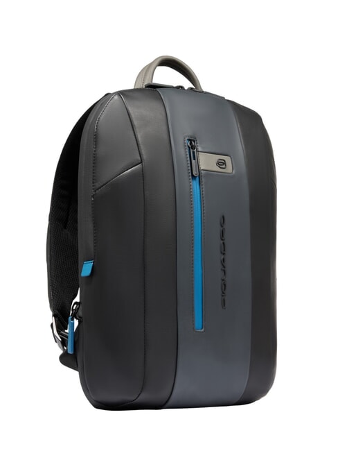 URBAN Zaino porta PC 15,6", in pelle nero grigiongr - Zaini da lavoro porta PC