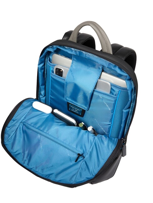 URBAN Zaino porta PC 15,6", in pelle nero grigiongr - Zaini da lavoro porta PC