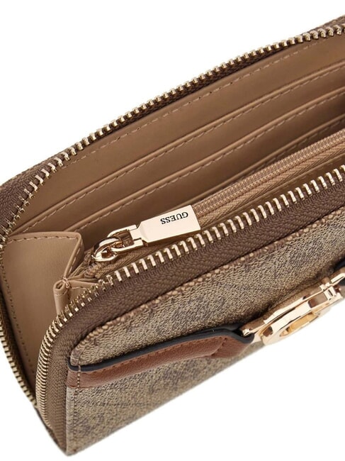 DEA Portafoglio Zip Around Medio LATTE LOGO - Portafogli Donna