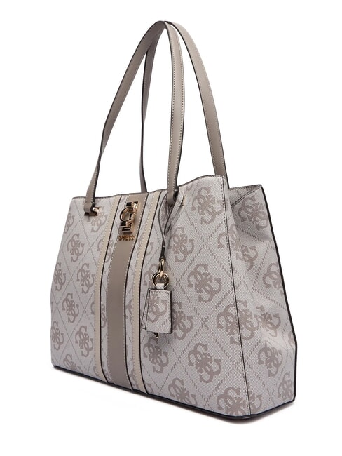 ERENIA Borsa a spalla dark taupe logo - Borse Donna