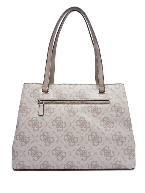 ERENIA Borsa a spalla dark taupe logo - Borse Donna