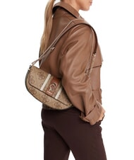 GUESS ERENIA Borsa a tracolla convertible LATTE LOGO - Borse Donna - 5