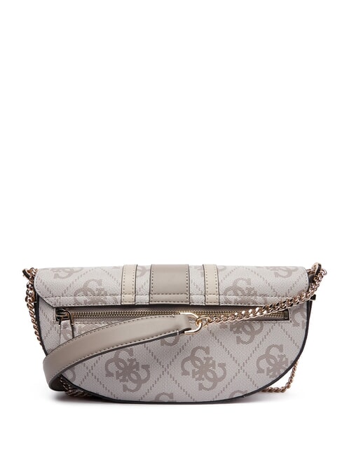 ERENIA Borsa a tracolla convertible dark taupe logo - Borse Donna