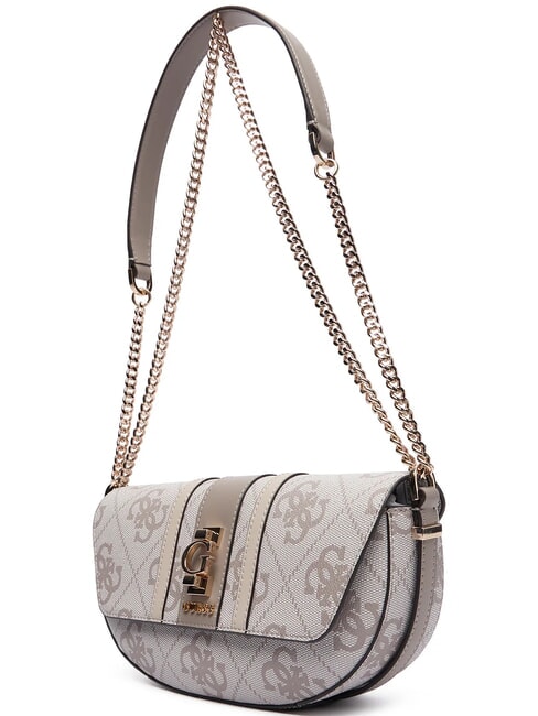 ERENIA Borsa a tracolla convertible dark taupe logo - Borse Donna