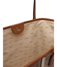 GUESS ERENIA Shopper con pochette LATTE LOGO - Borse Donna - 3