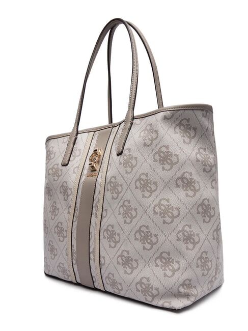 ERENIA Shopper con pochette dark taupe logo - Borse Donna