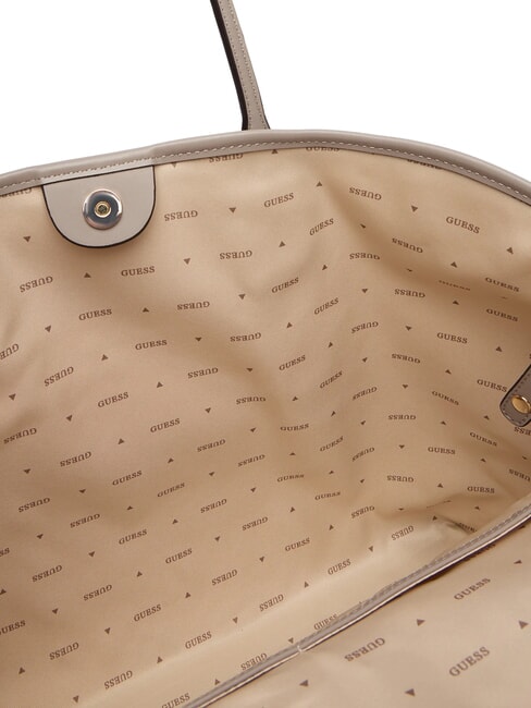 ERENIA Shopper con pochette dark taupe logo - Borse Donna