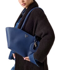 GUESS BOLENA Borsa a spalla con charm cuore Midnight - Borse Donna - 4