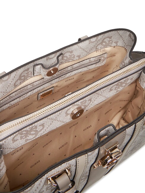 ERENIA Borsa a mano, con tracolla dark taupe logo - Borse Donna