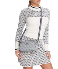 GUESS NOELLE 2 Doppia borsa a tracolla slate logo - Borse Donna - 5