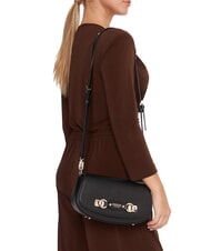 GUESS MIMINA Borsa a tracolla con flap NERO - Borse Donna - 5