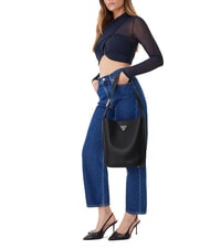 GUESS MERIDIAN 2 Borsa a secchiello con pouch NERO - Borse Donna - 5