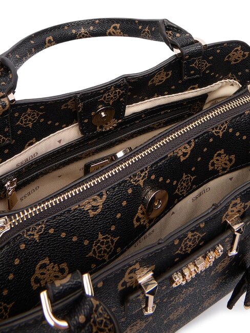 SILIA Borsa a mano con tracolla espresso logo - Borse Donna