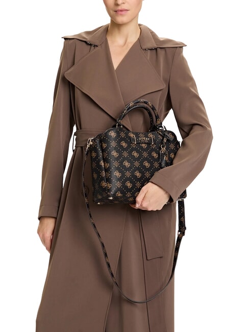 SILIA Borsa a mano con tracolla espresso logo - Borse Donna