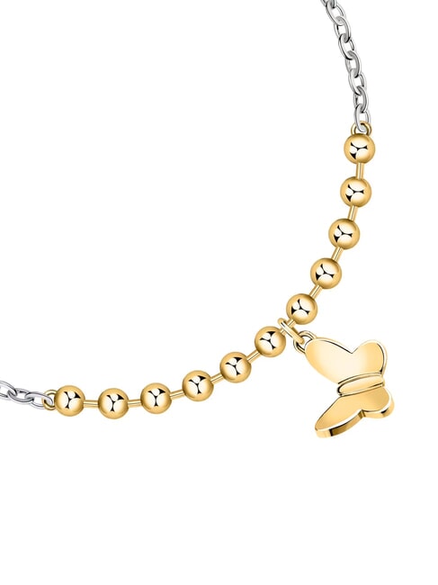 TALISMANI Bracciale con charm farfalla oro/bianco - Bracciali Donna
