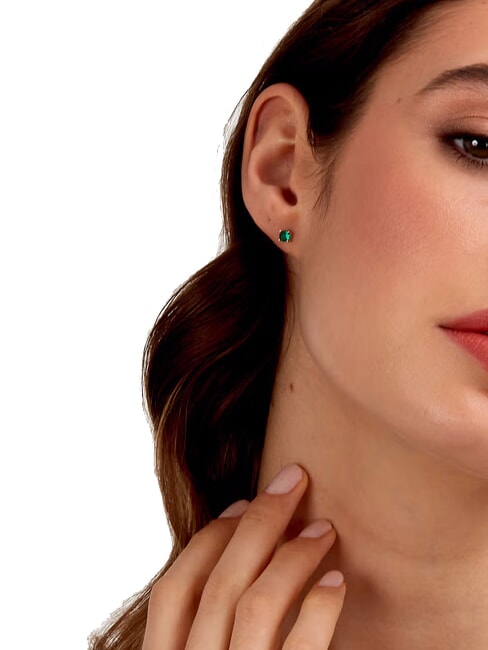 TESORI  Orecchini in argento verde - Orecchini