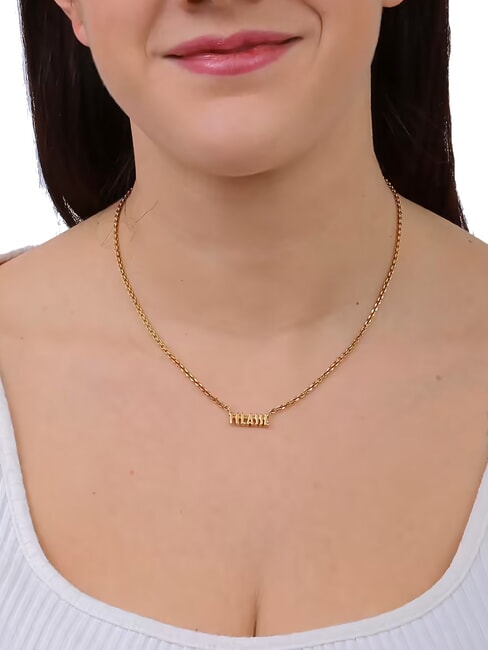 MONTENAPO Collana in argento con logo oro - Collane