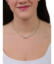 ALVIERO MARTINI PRIMA CLASSE MONTENAPO Collana in argento con logo acciaio - Collane - 3