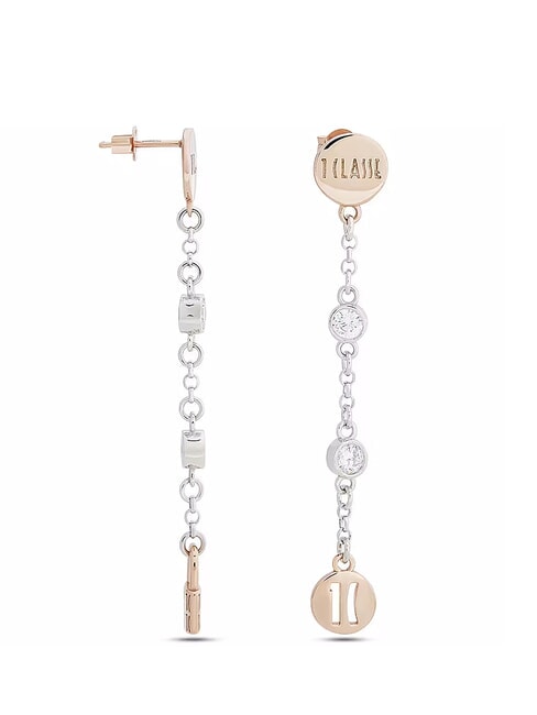 RAMBLA Orecchini lunghi in argento twotone - Orecchini