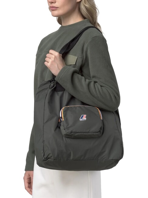 LE VRAI 4.0 VICTORINE Borsa shopping a spalla ripiegabile green blackish - Borse Donna