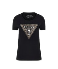 GUESS SS CN TRIANGLE PYTHON  jetbla - T-shirt e Top Donna - 4